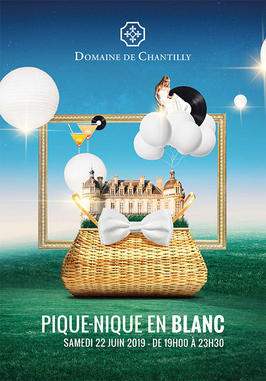 Affiche Pique Nique Blanc Chantilly 2019