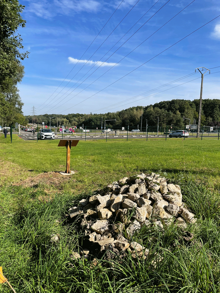 hibernaculum  sur le parking de covoiturage de St Avold 