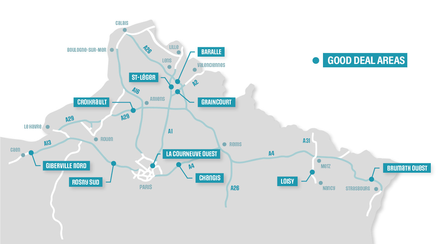 Good deal areas's map